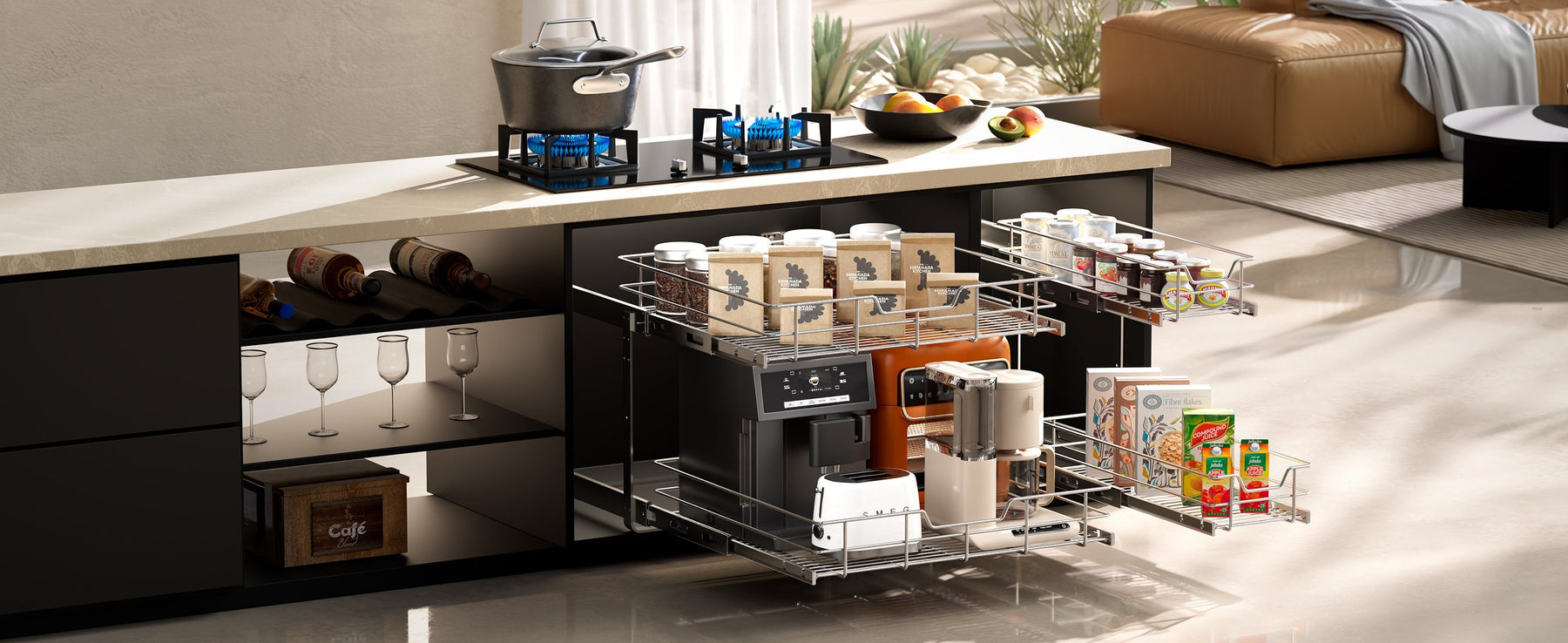 Maximize Your Kitchen Space with Smart Cabinet Storage
