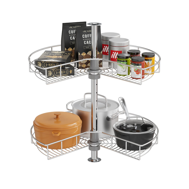 STORKING 32" Corner Cabinet Lazy Susan,33Lbs Load Capacity for Organization