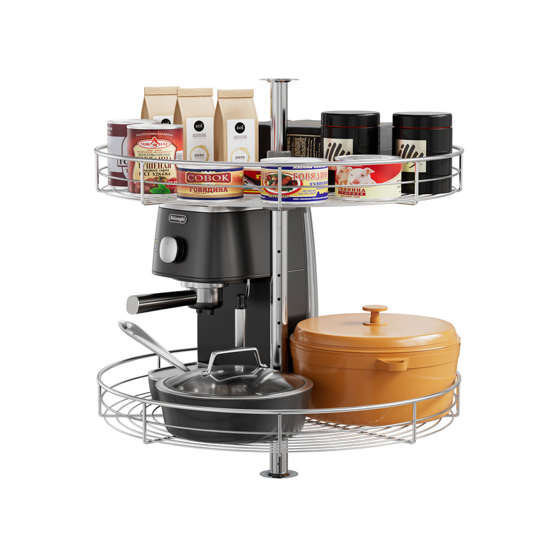 STORKING 32" Corner Cabinet Lazy Susan,33Lbs Load Capacity for Organization