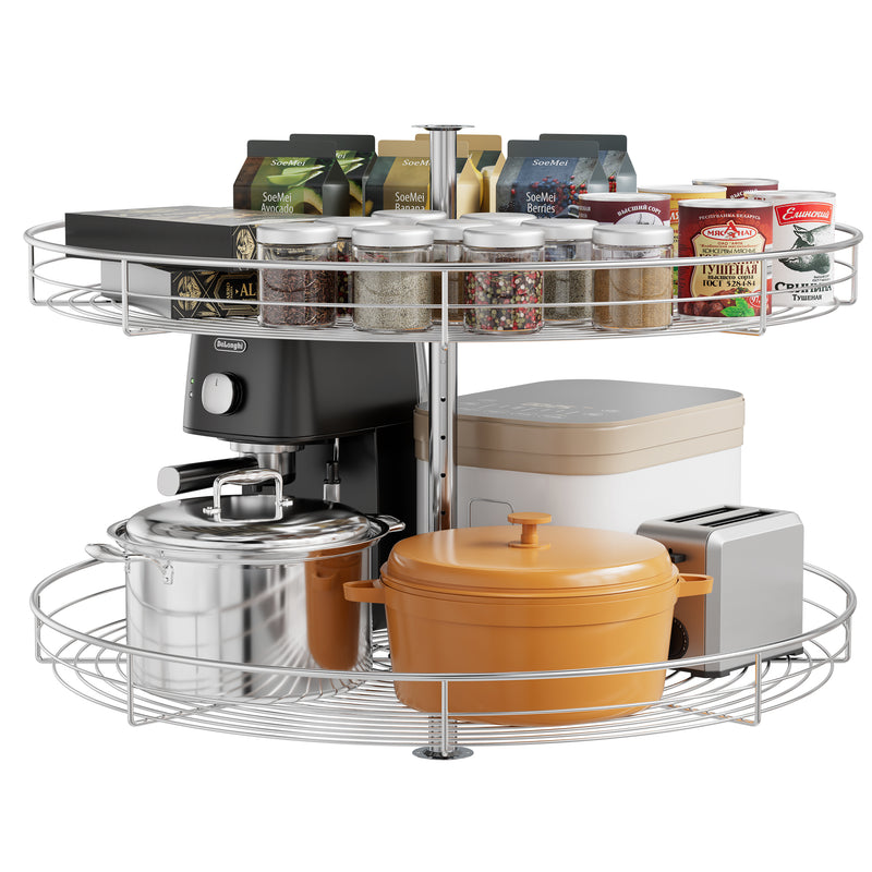 STORKING 32" Corner Cabinet Lazy Susan,33Lbs Load Capacity for Organization