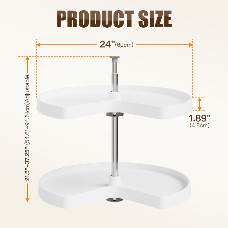 STORKING 32" Lazy Susan for Cabinet,60Lbs Single Layer Load for Organization