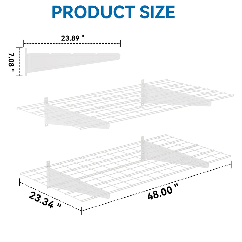 STORKING Garage Wall Shelving, Heavy Duty Storage Shelves for Garage Organization