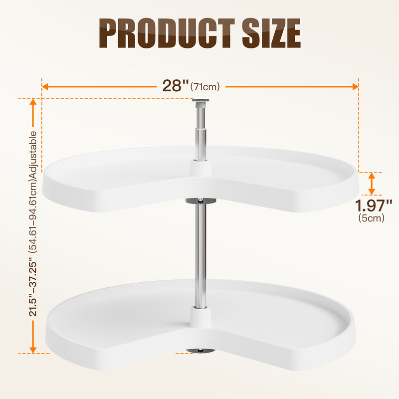 STORKING 32" Lazy Susan for Cabinet,60Lbs Single Layer Load for Organization