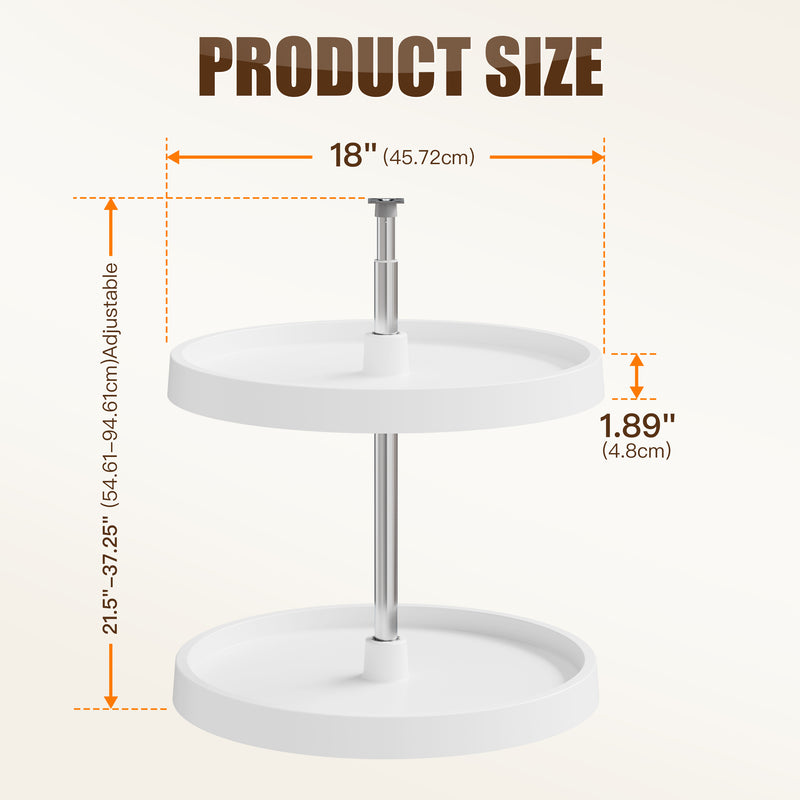 STORKING 28" Lazy Susan for Cabinet,30Lbs Single Layer Load for Organization