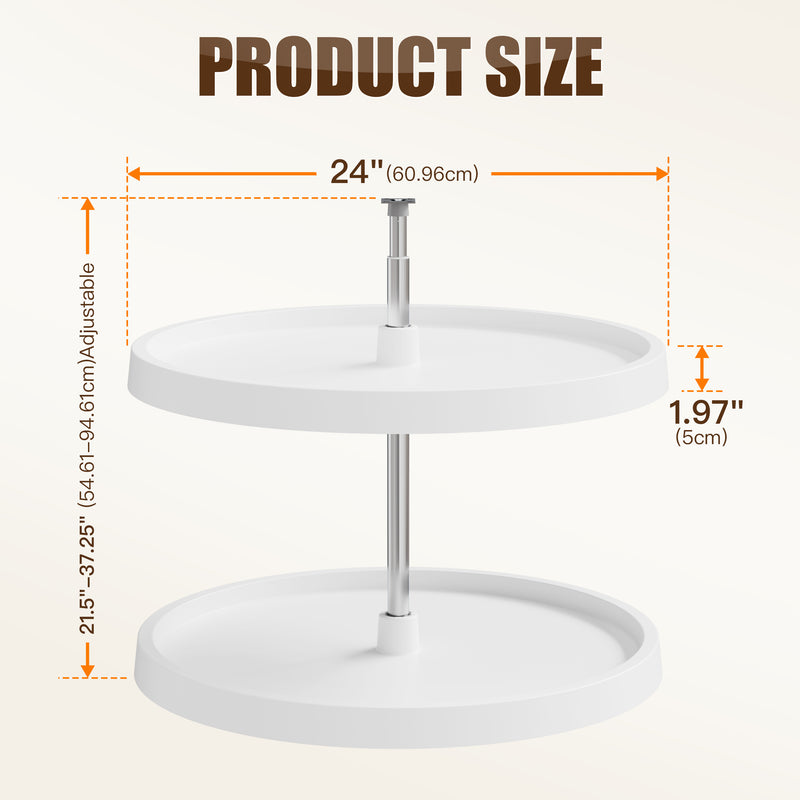 STORKING 28" Lazy Susan for Cabinet,30Lbs Single Layer Load for Organization