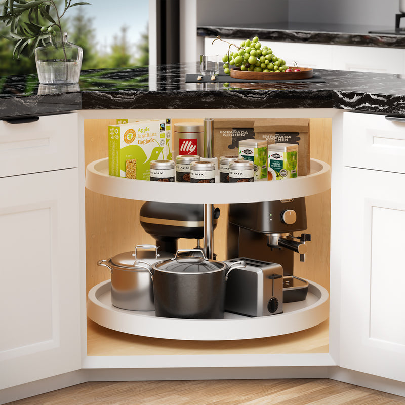 STORKING 28" Lazy Susan for Cabinet,30Lbs Single Layer Load for Organization