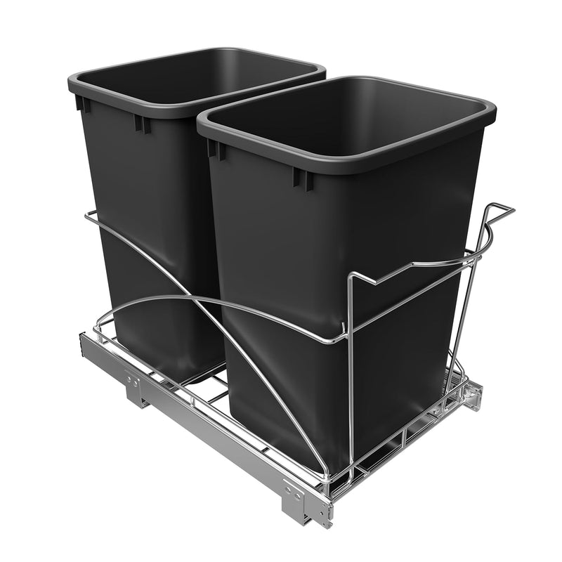 Pull Out Trash Can Under Cabinet,14" Wx22 D Heavy Duty Kitchen Garbage Bin, Soft-Close Full Extension Slides, Slide Out Waste Container for Kitchen Cabinets