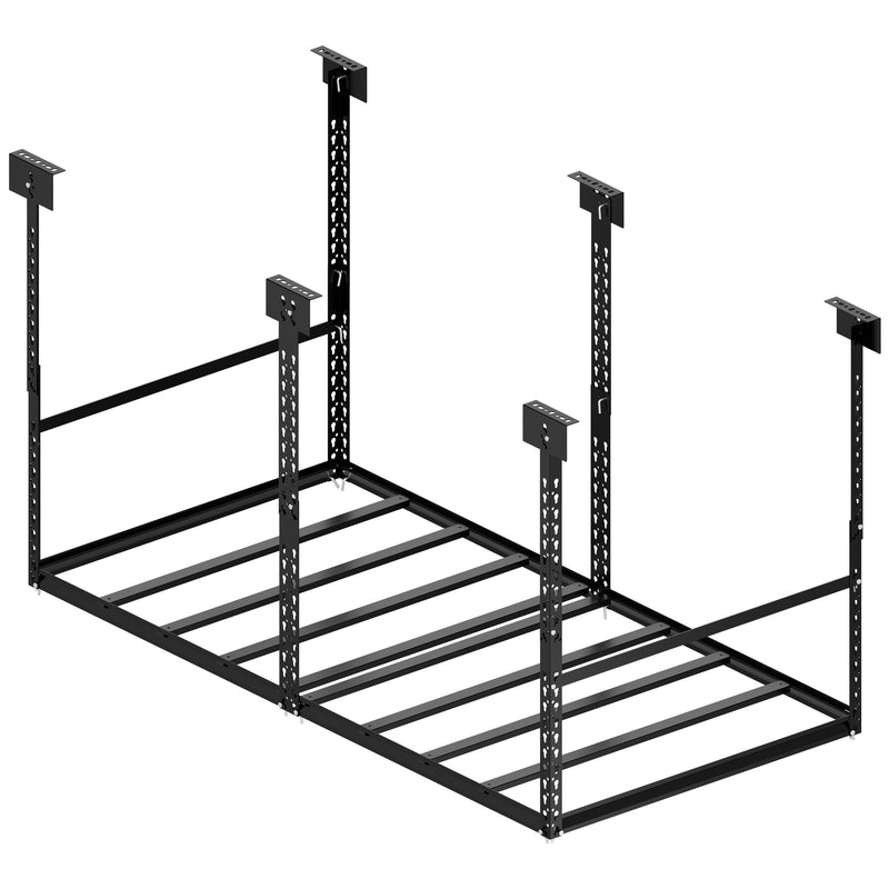 Overhead Garage Storage Rack, 28-41 inch Height Adjustable Ceiling Mounted Organization Rack