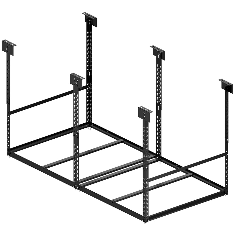 Overhead Garage Storage Rack, 28-41 inch Height Adjustable Ceiling Mounted Organization Rack